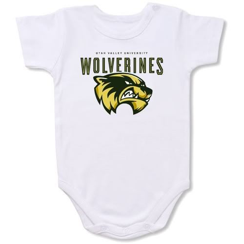 Utah Valley State Wolverines Baby Bodysuit Creeper #01